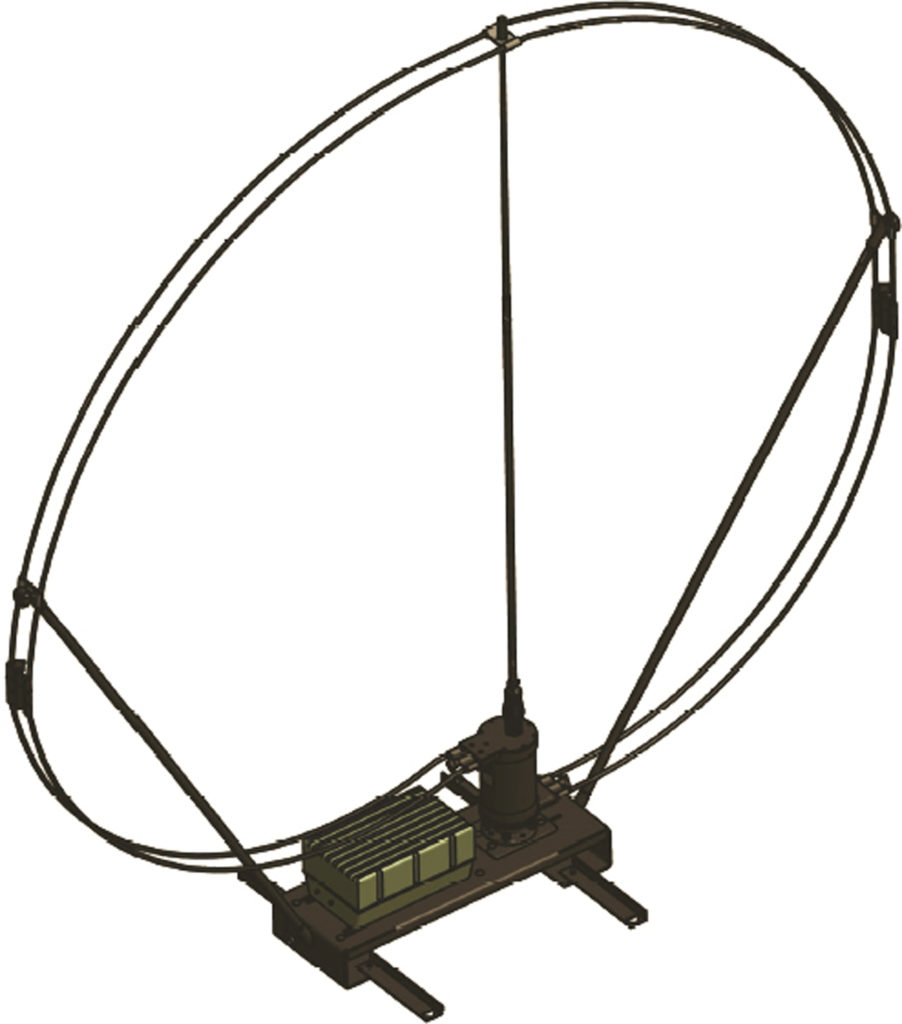 HF Base Station Loop Antenna, NVIS, 2.5 M, Diameter, 1.6-30 MHz - Eylex